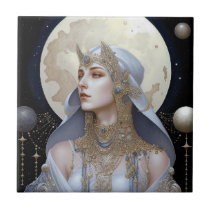 Moon Goddese Queen Fantasy Art