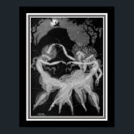 "Moon Madness" Art Deco Impressão ca. 1922<br><div class="desc">"Moon Madness" Art Deco Impressão por Aleksander Rzewuski ca. 1922</div>