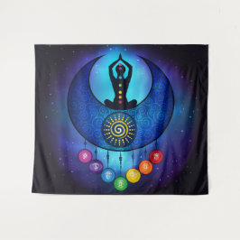Moon & Sun Woman Chakra Tapeçaria - 59bl