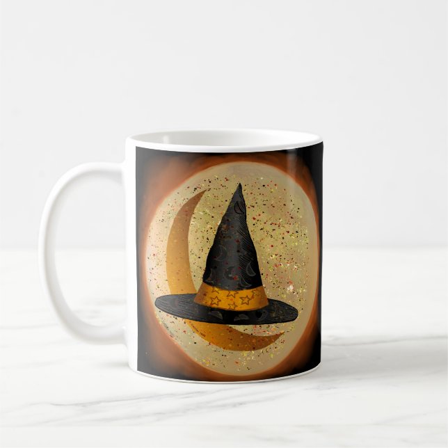 Moon Witch Hat canecas personalizadas (Esquerda)