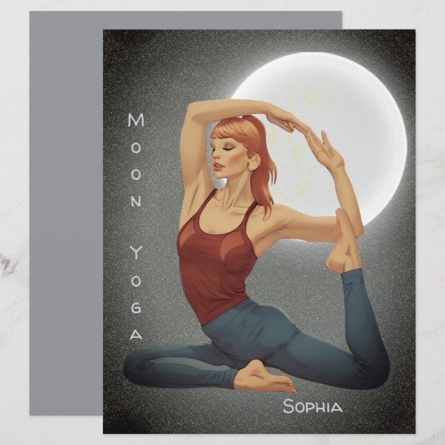 Moon Yoga Cote Cinza manual pessoal (Frente/Verso)