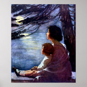 "Moonbeams" por Jessie Willcox Smith - impressão
