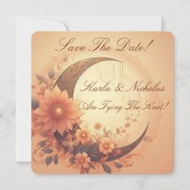 Moonflower Save The Date Wedding Anúncio