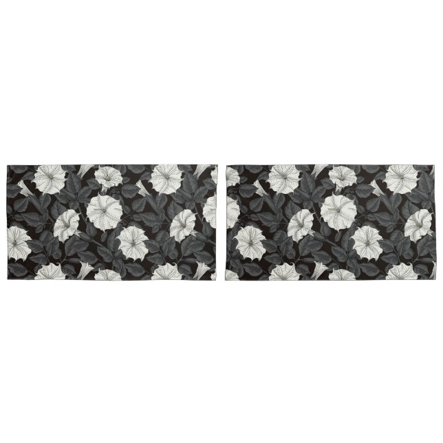 Moonflower Travesseiro Case (Frente - conjunto)
