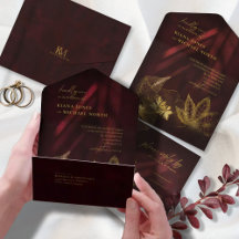 Moonlight Romance Wedding Burgundy ID881