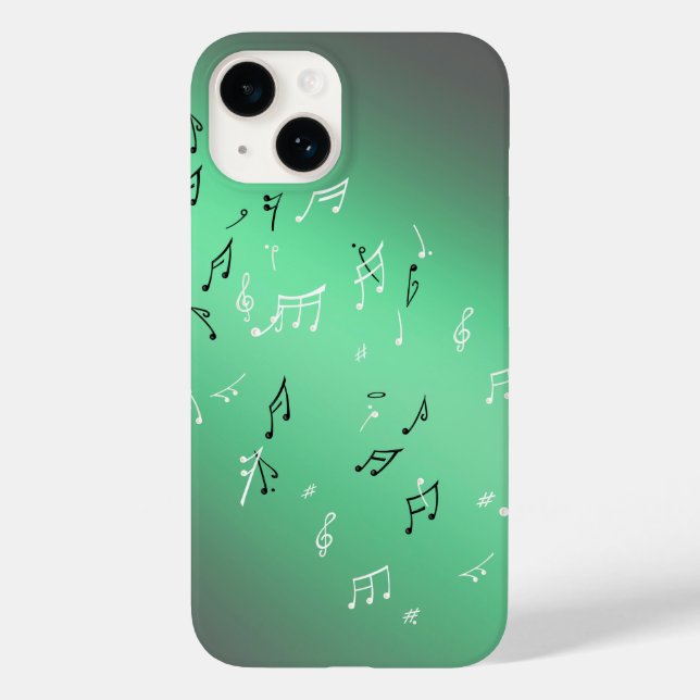 Moonlit Melody: capas de iphone de Notas Musicais  (Verso)