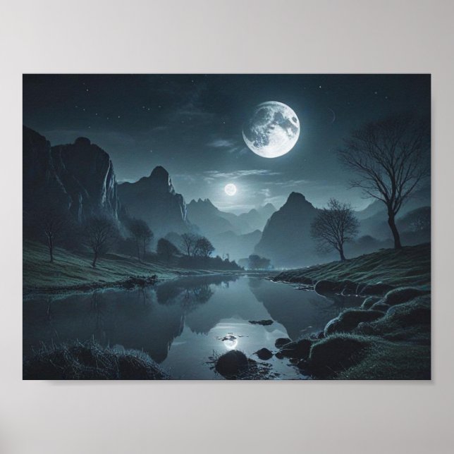 MOONLIT NIGHT Poster (Frente)