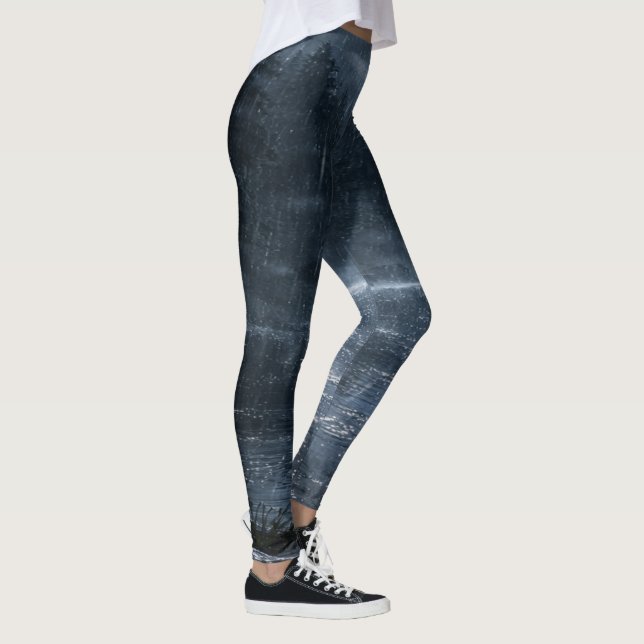 Moonlit Rain Lake Leggings - Atmospheric Design (Direita)
