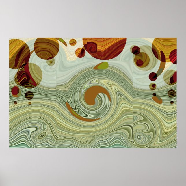 MOONS de Netuno - Poster Abstrato (Frente)