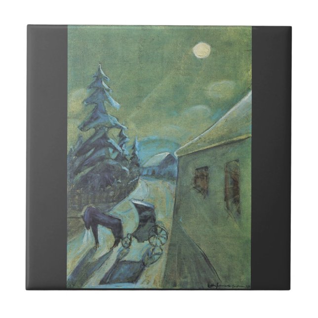 Moonscape com o cavalo por Walter Gramatte (Frente)