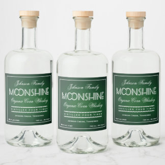 Moonshine Emerald Green e White