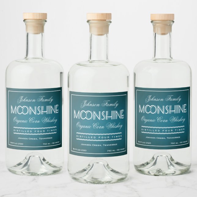 Moonshine Teal e White (Garrafas)