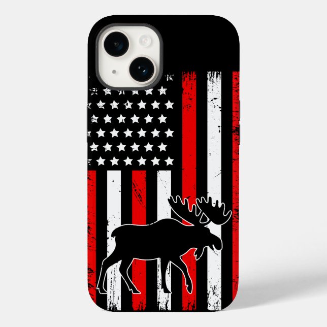 Moose American Flag (Verso)