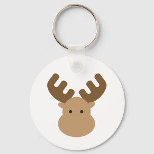 Moose Button Chaveiro