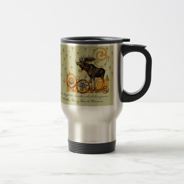 Moose Caneca de cerveja-Walden, Henry David Thorea (Direita)