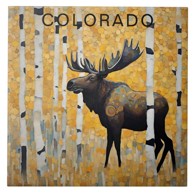 Moose de Queda da Montanha do Colorado Personaliza (Frente)