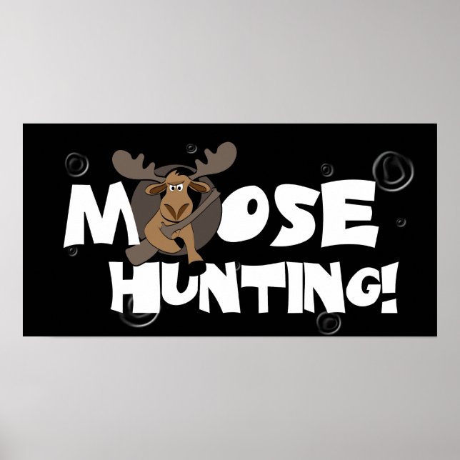 Moose Hunting Poster (Frente)