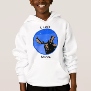 Moose no inverno - Arte original sobre a vida selv