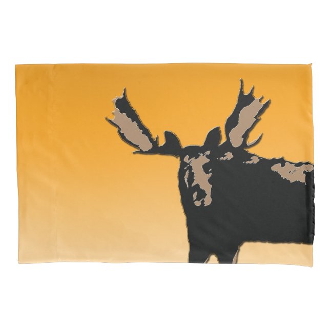 Moose no Sunset - Arte original sobre a vida selva (Frente)