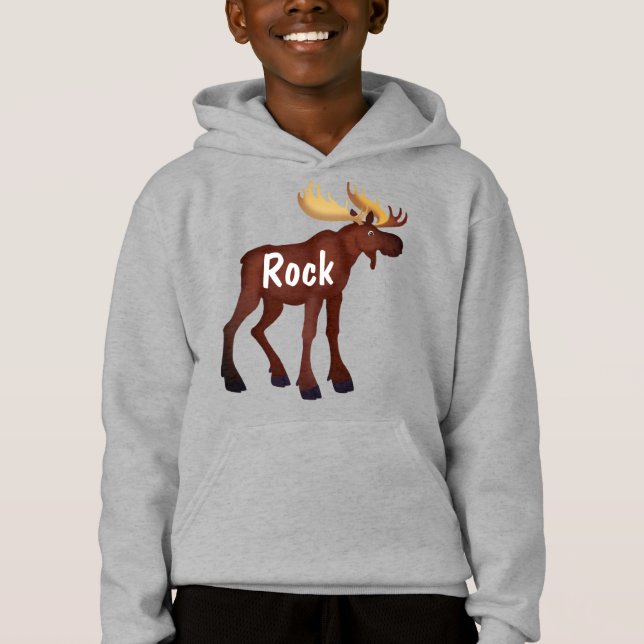 Moose personalizável - Hoodie (Frente)