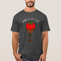 Morango das camisetas engraçadas | mergulhada no