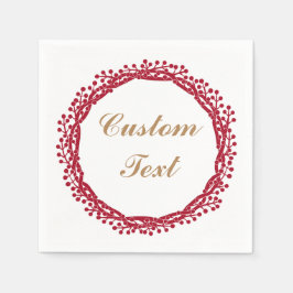 Morango de Natal guardanapos personalizados