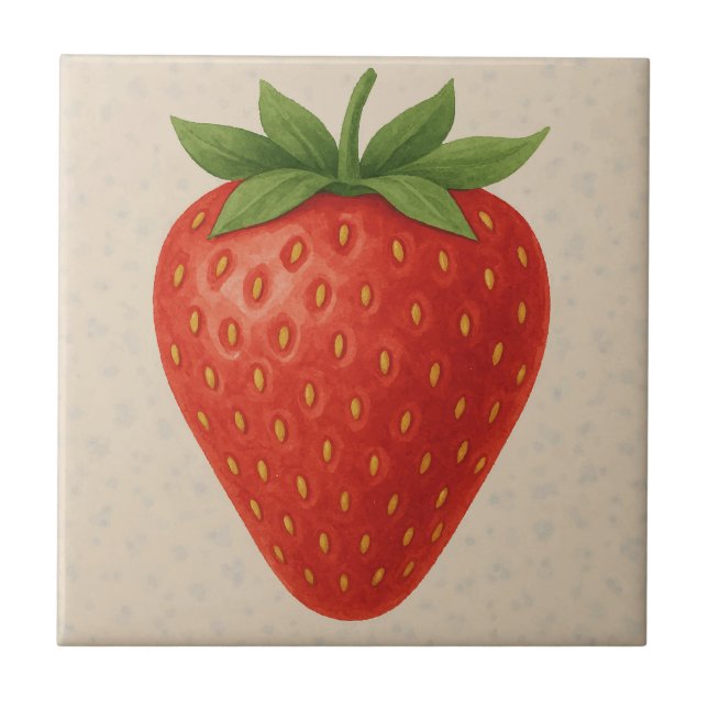 Morango doce - Fruta de aquarela (Frente)