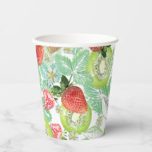 Morango e kiwi.