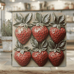 Morango Italiano Glacê em 3D Falso