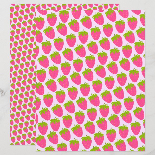 Morango Rosa (Frente/Verso)