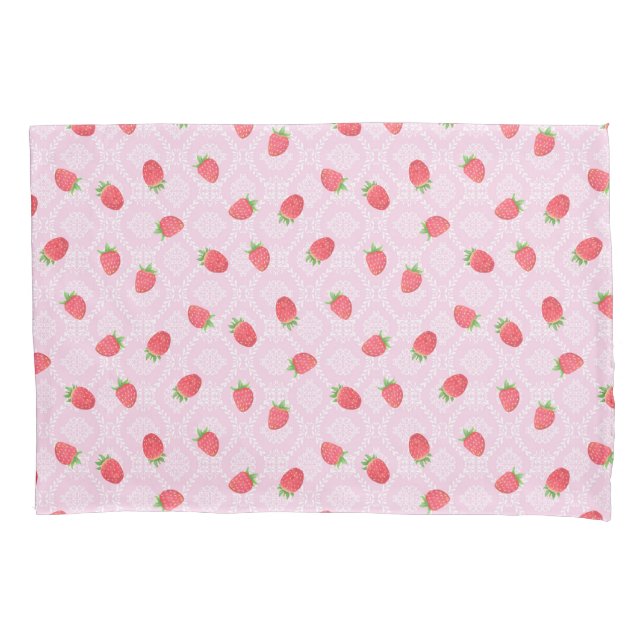 Morango Rosa. Travesseiro (Frente)