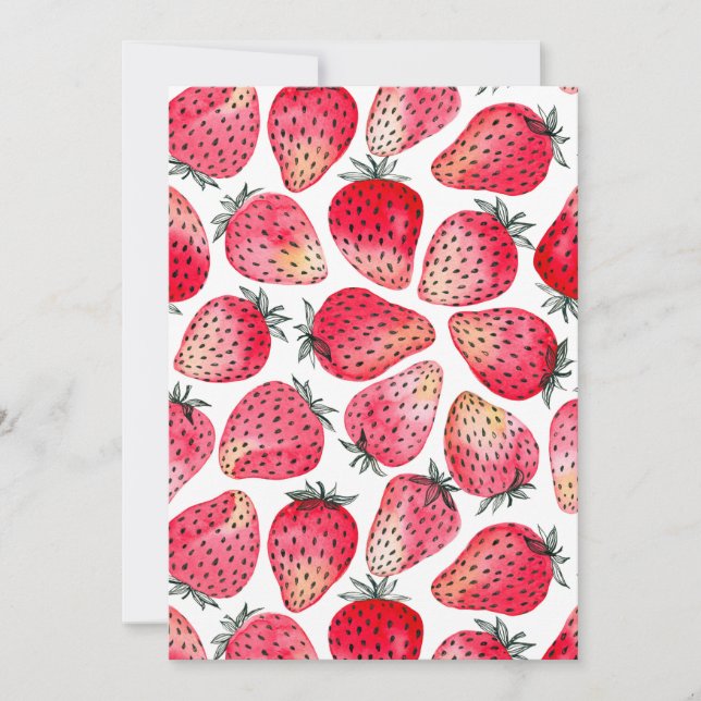 Morangos, cor da água e tinta (Frente)