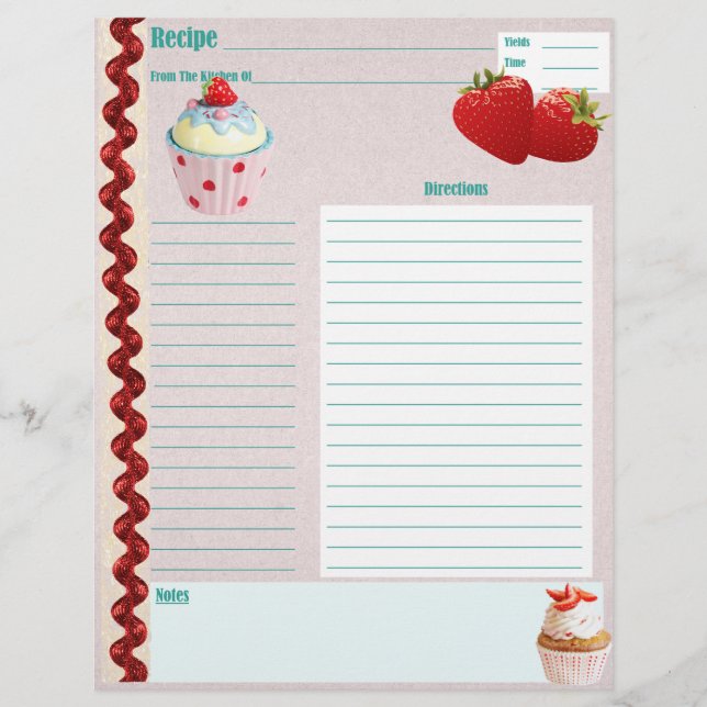 Morangos e Receitas de Creme (Frente)