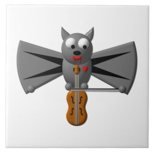 Morcego Vampiro Tocando Violino