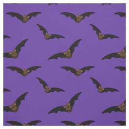 morcegos bonitos - padrão em tecido roxo