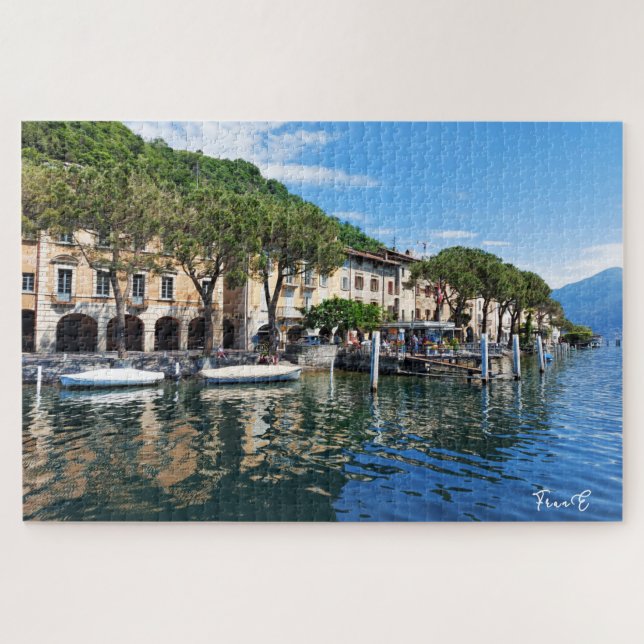 Morcote Lago de Lugano quebra-cabeça (Horizontal)