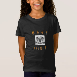 Morda-Me, Boo! Tema de Halloween para camiseta inf