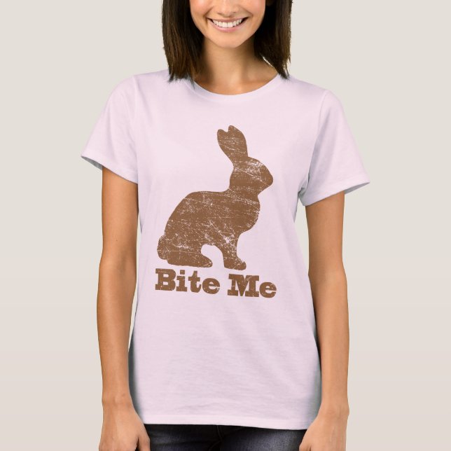 Morda-me camisa do coelhinho da Páscoa T do (Frente)