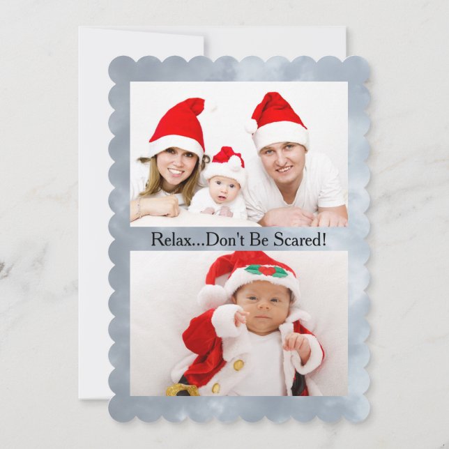 Mordidas de Zumbi de Neve e Adicionar Fotos Cartão (Verso)