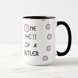 Mordomo preto inspirado, caneca