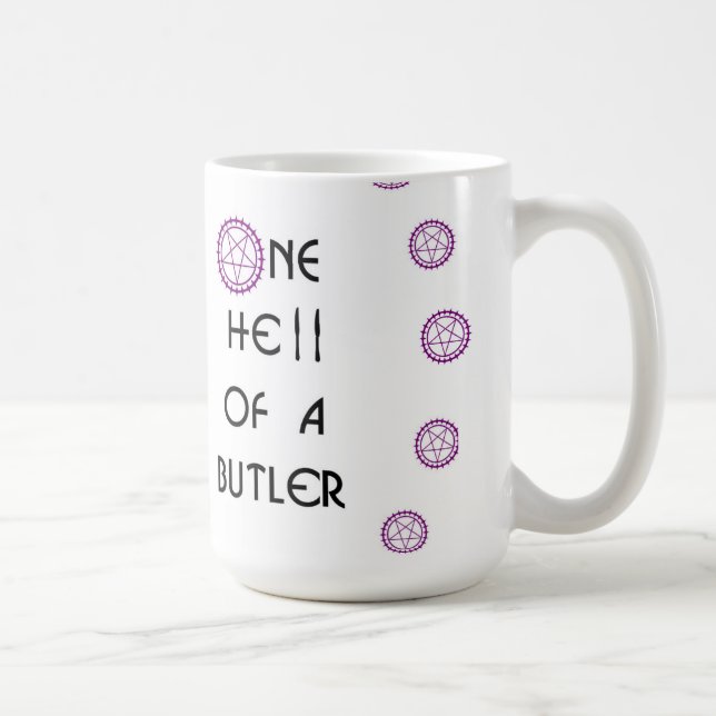 Mordomo preto inspirado, caneca (Direita)