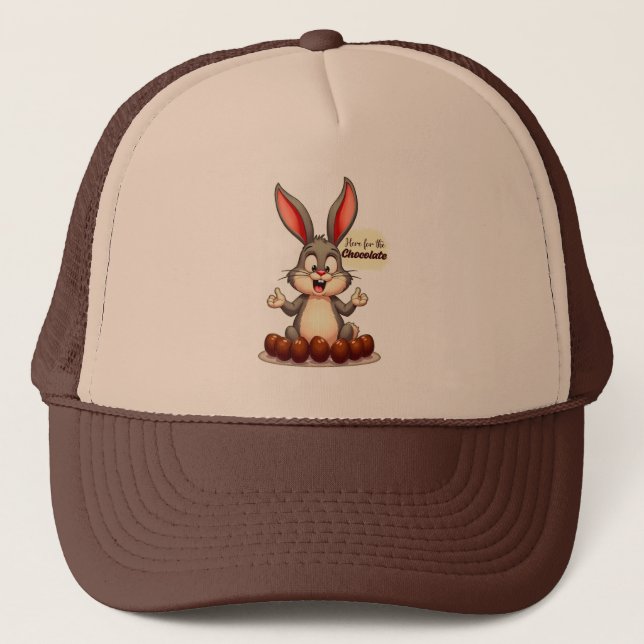 More Chocolate – Funny Easter Bunny - boné (Frente)