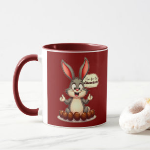 More Chocolate – Funny Easter Bunny - caneca