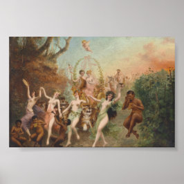 Moritz Stifter Fest der Faune und Nymphen Poster
