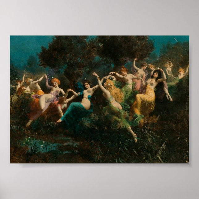 Moritz Stifter Nymphen Poster (Frente)