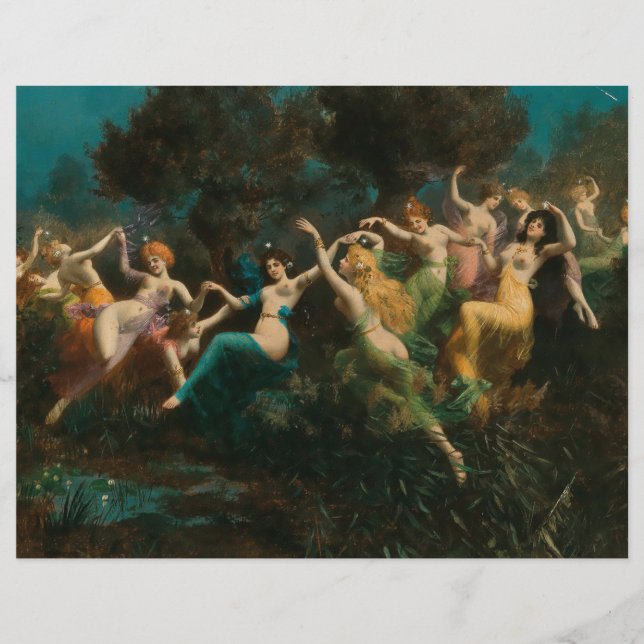 Moritz Stifter Nymphen Scrapbook Paper (Frente)