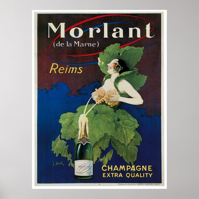 Morlant Champagne Advertisse Poster (Frente)