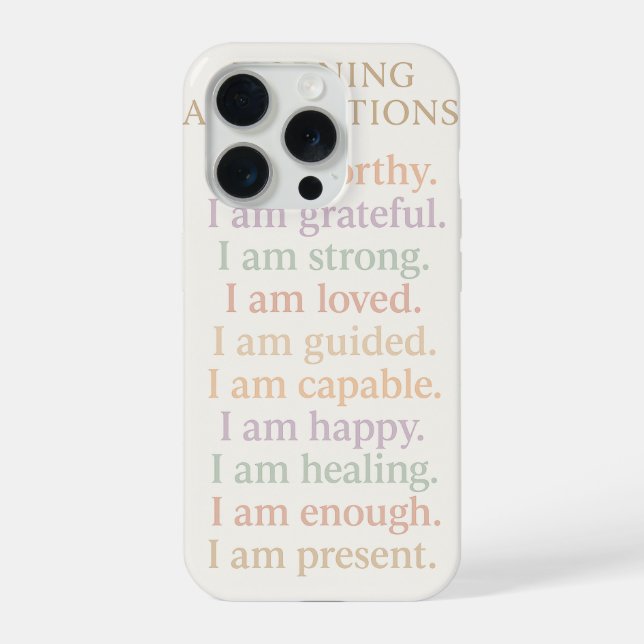 Morning Affirmations Minimal Print (Verso)