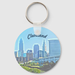 Morning Cleveland Ohio Chaveiro