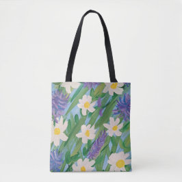Morning Glory Floral Tote Bag